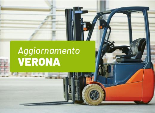 Corso aggiornamento per la guida in sicurezza del carrello elevatore - VERONA - Formula WEEKEND